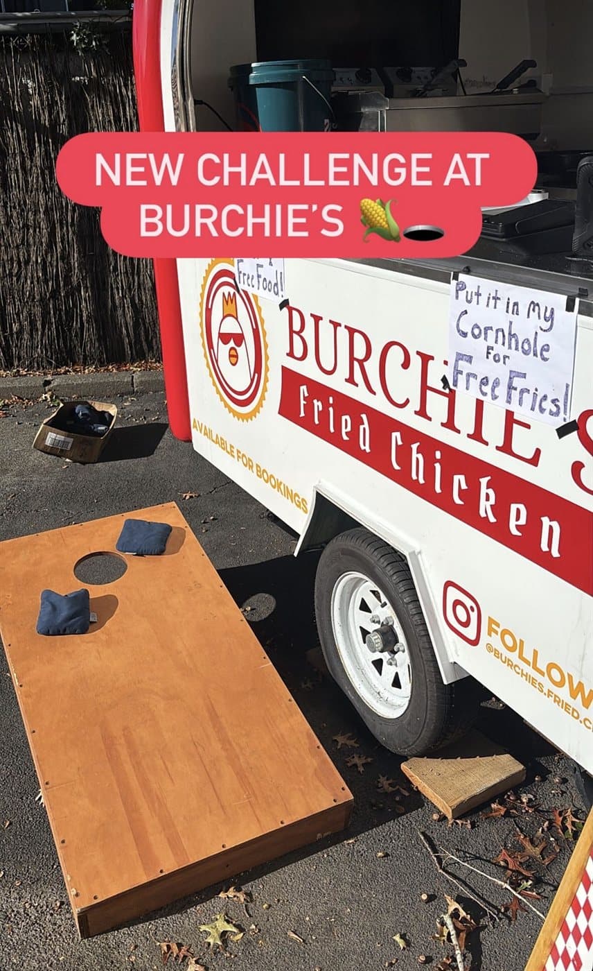 Burchie’s cornhole challenge