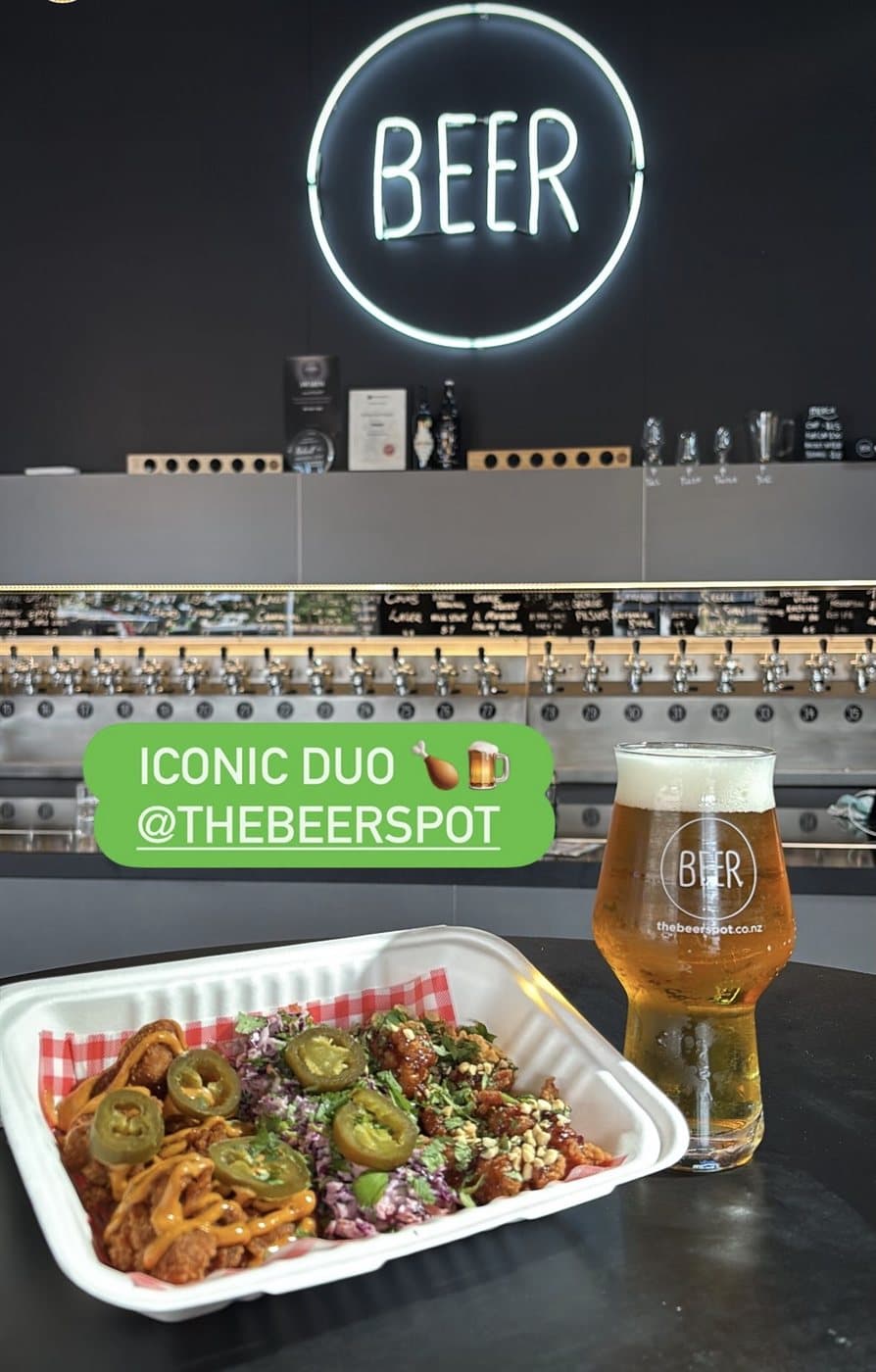 Burchie’s chicken and beer at The Beer Spot
